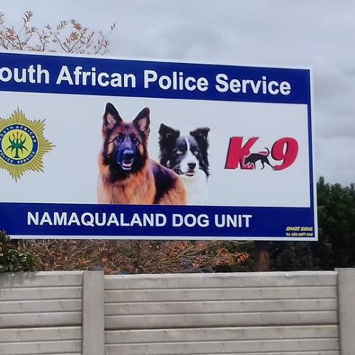 K9 signboard with angle alum face